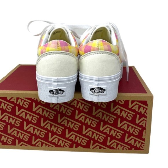 VANS Old Skool Platform Shoes Plaid Multi Sneakers Canvas Women Size VN0A7Q5MGBX - Picture 8 of 11